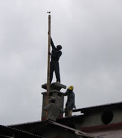 Windware wind speed sensor installed in Kenya